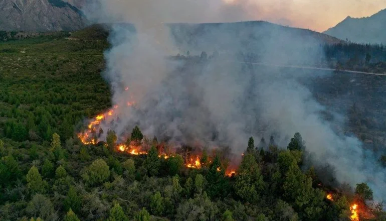 incendio en el bolsón