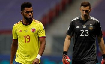 El colombiano Borja calentó la previa del partido ante Argentina | Eliminatorias sudamericanas