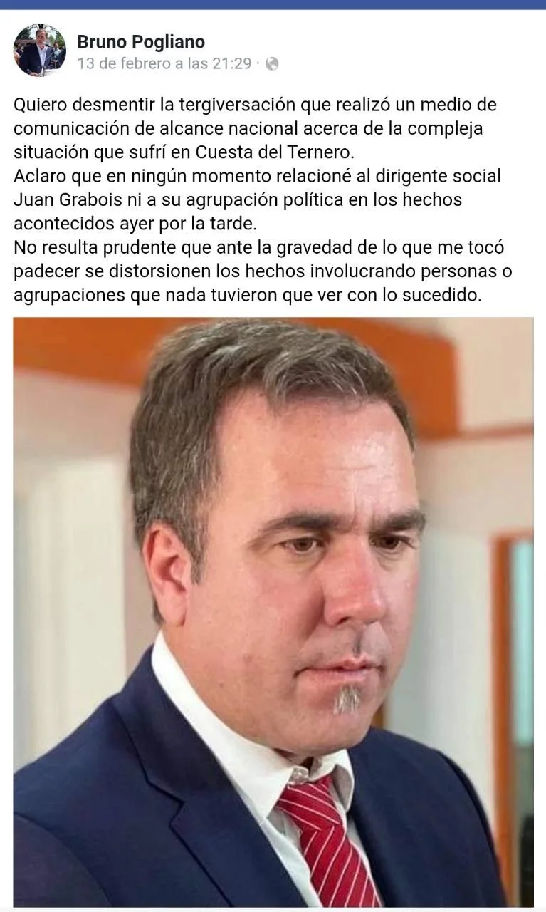 Otra fake news de Clarín: intendente desmintió acusación contra Grabois