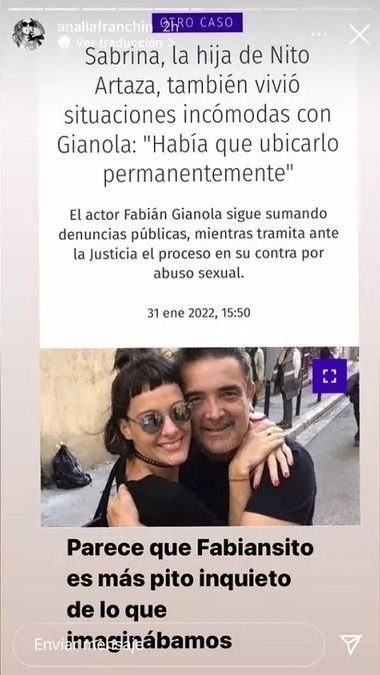 Analía Franchín Fabián Gianola Nito Artaza.