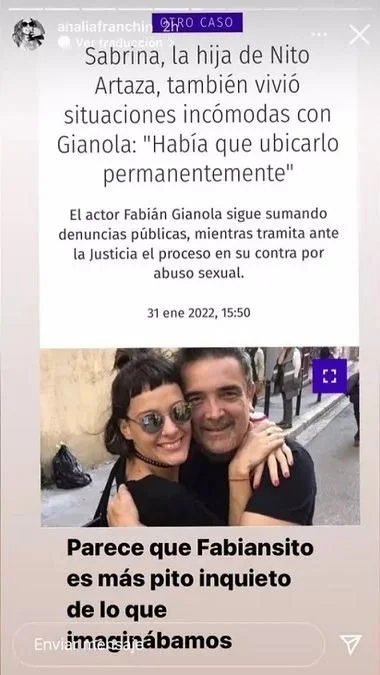 Analía Franchín Fabián Gianola Nito Artaza.
