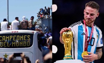El llanto de Alexis Mac Allister en pleno festejo en el micro de la Selección | Selección argentina