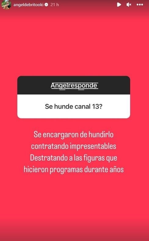 Ángel De Brito habló de Adrián Suar y El Trece