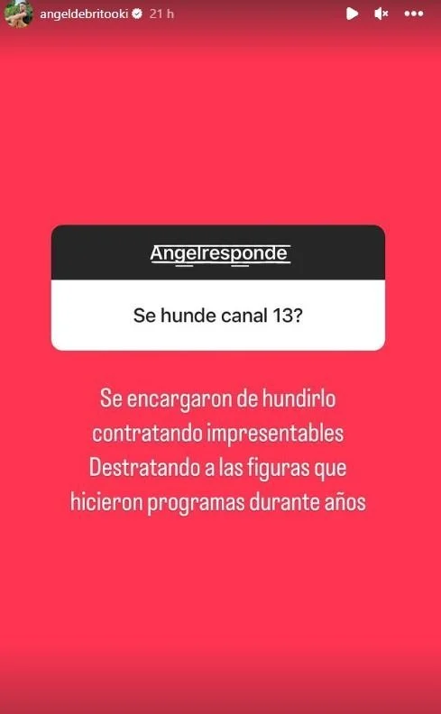 Ángel De Brito habló de Adrián Suar y El Trece