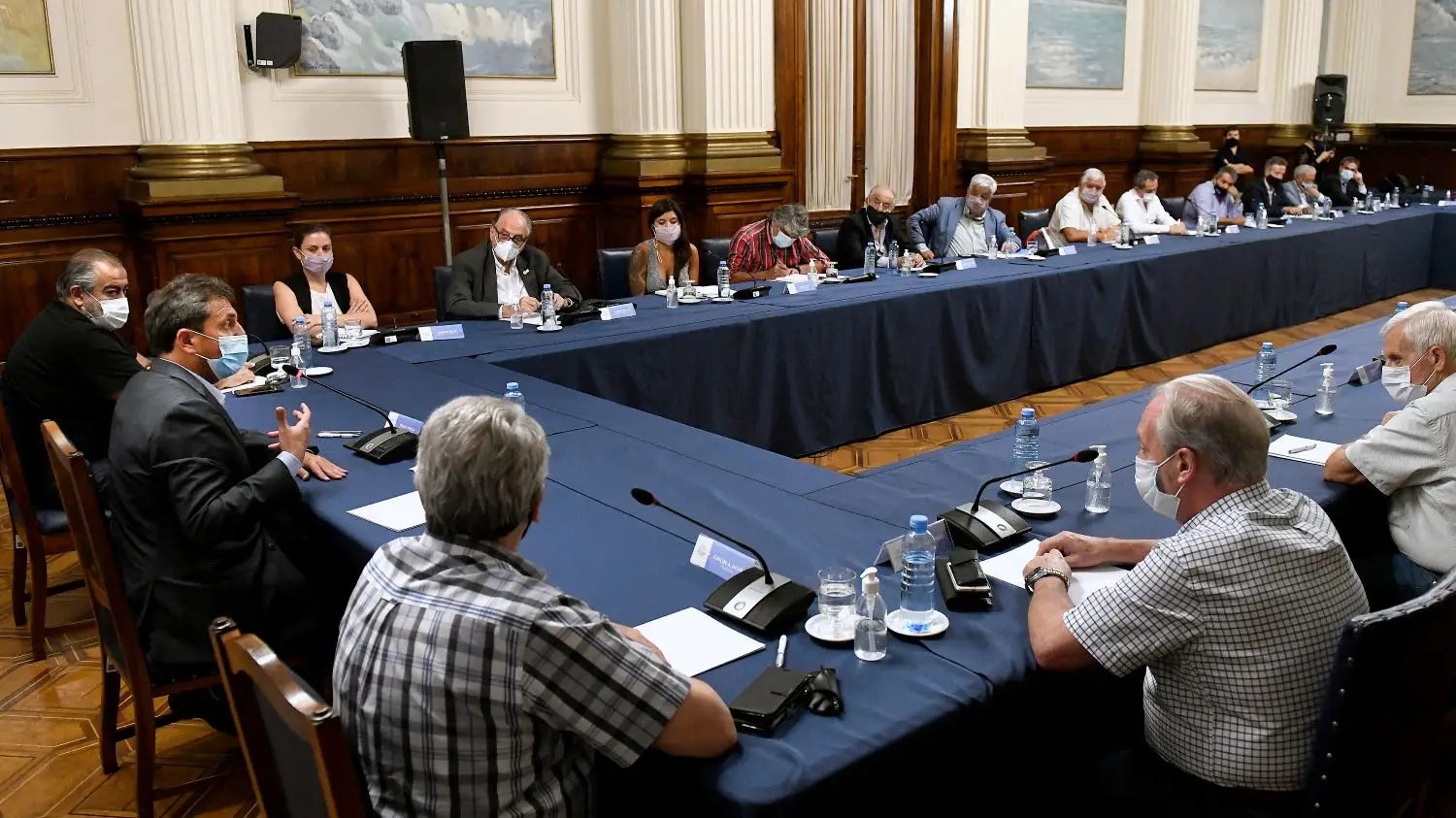 Sergio Massa se reunió con la CGT para analizar las reformas al proyecto de Impuesto a las Ganancias.