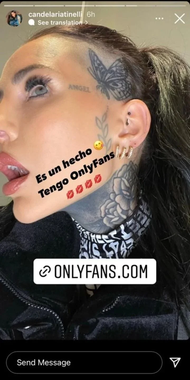 Cande Tinelli vende contenido erótico en OnlyFans: cuántos dólares cobra |  El Destape