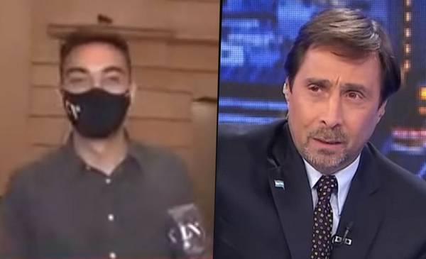Feinmann cortó de la transmisión a un compañero por ...