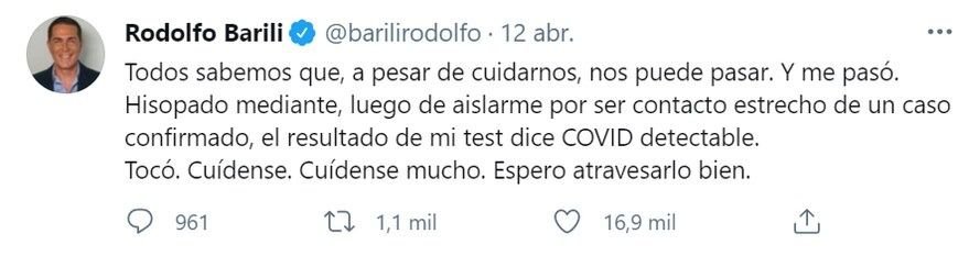 Rodolfo Barili Cristina Pérez