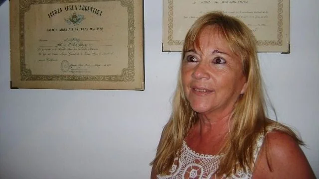 Alicia Reynoso, primera veterana oficial del país.