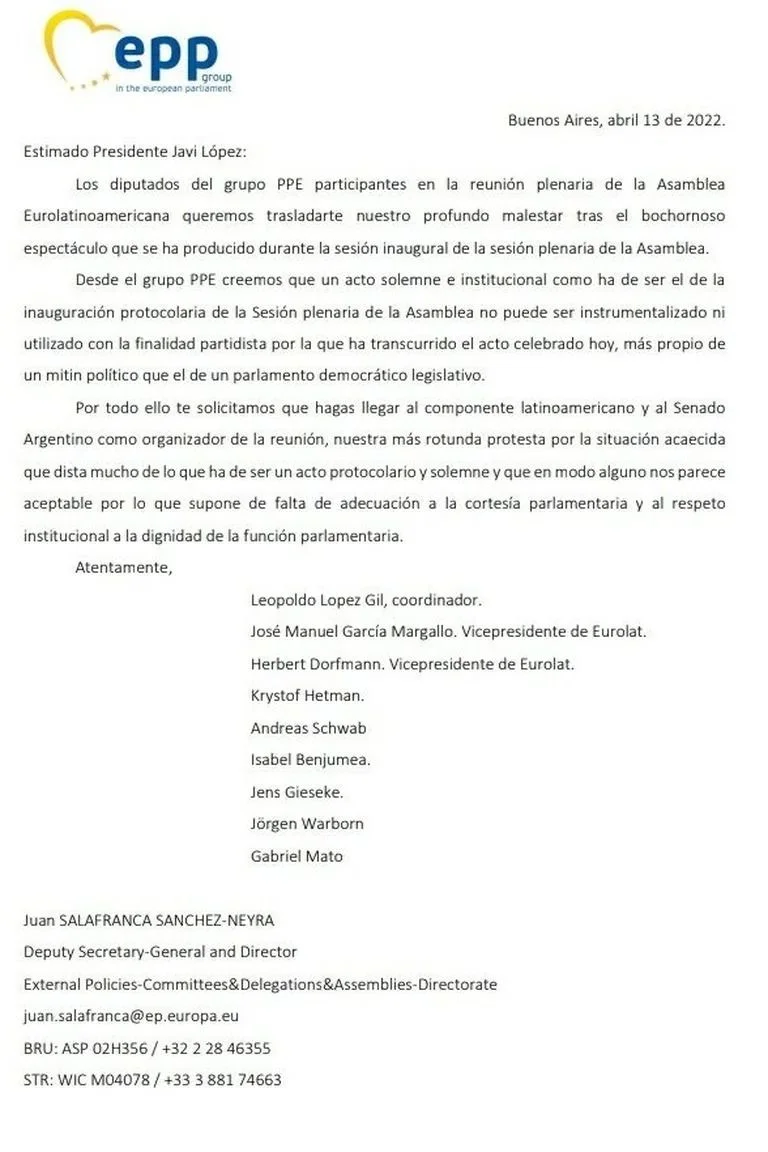Legisladores del Parlasur y el Congreso cruzaron a pares europeos por criticar a CFK
