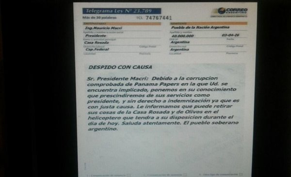 La carta documento a Macri que es furor en las redes  El 