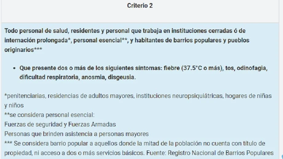 El Ministerio de Salud amplió la definición de caso sospechoso de coronavirus: cómo quedó ahora