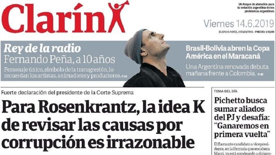 El garrafal error del Diario Clarín sobre el inicio de la Copa América El garrafal error del Diario Clarín sobre el inicio de la Copa América | El Destape