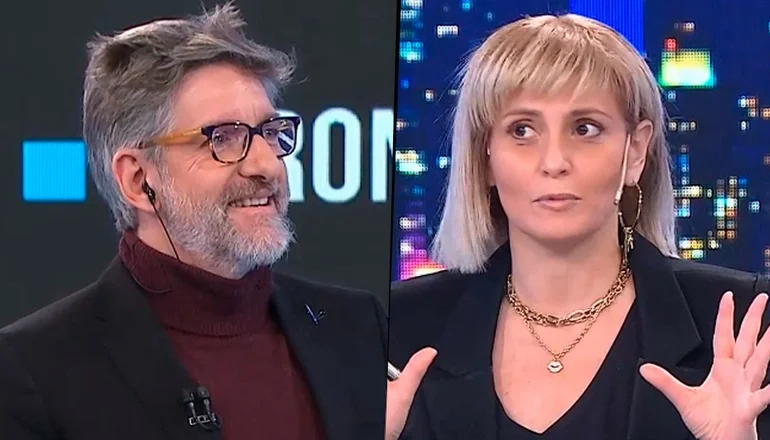 Desopilante momento: Luis Novaresio le pidió casamiento a Romina Manguel al aire