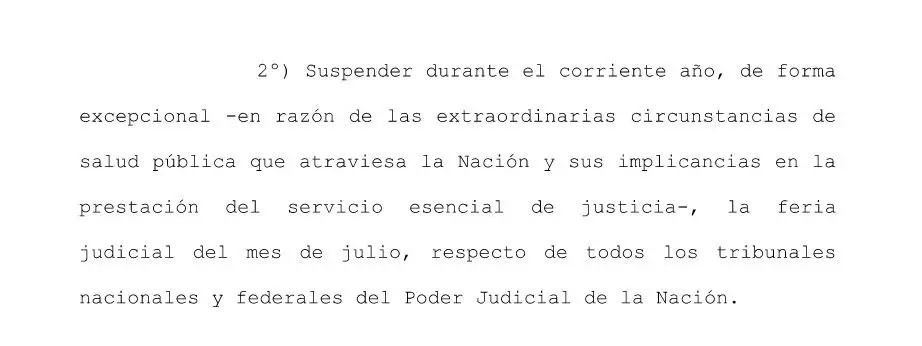 La Corte Suprema levantó la feria judicial y algunos tribunales vuelven a funcionar
