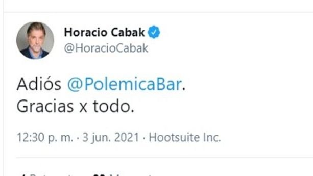 Horacio Cabak Polémica en el Bar