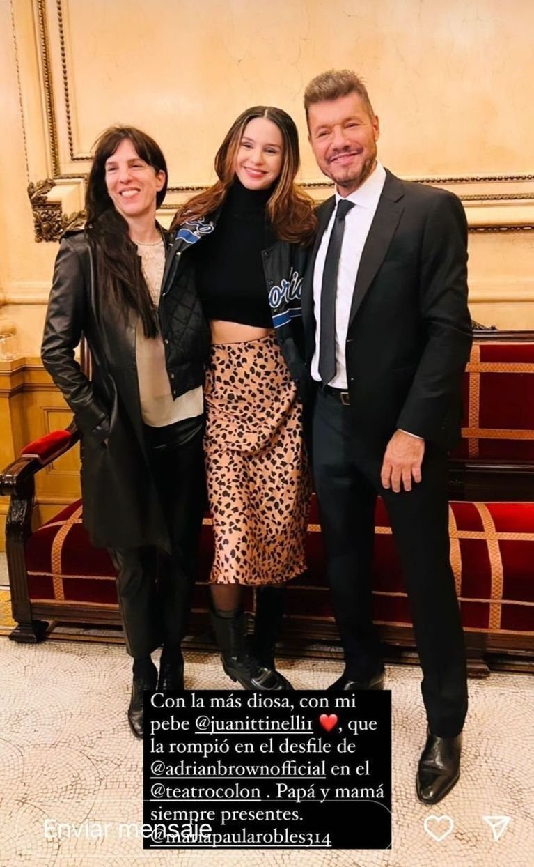 Paula Robles, Juanita, Marcelo Tinelli