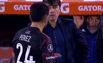 River vs Vélez: el picante cruce de Enzo Pérez con el "Cacique" Medina | Copa libertadores