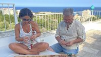 Donato de Santis y su pareja en Italia
