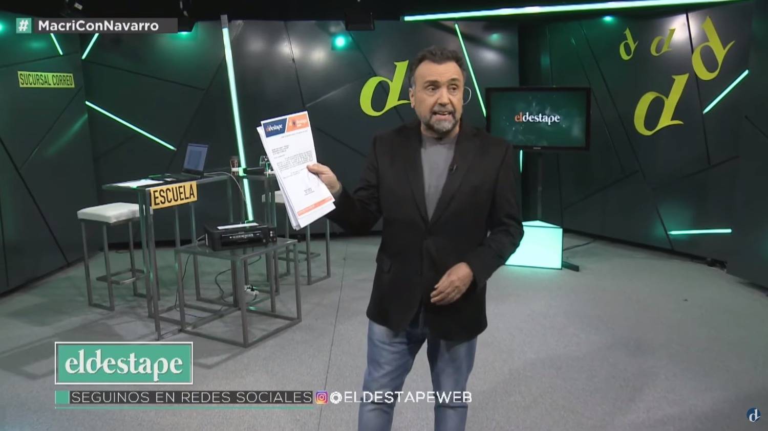 Pese a llamar a la producción, Macri no le dio la entrevista a Navarro Pese a llamar a la producción, Macri no le dio la entrevista a Navarro | El Destape