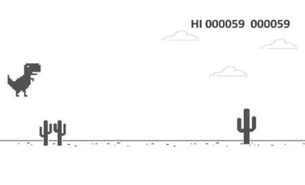 El famoso juego del dinosaurio de Google tiene un final | El Destape