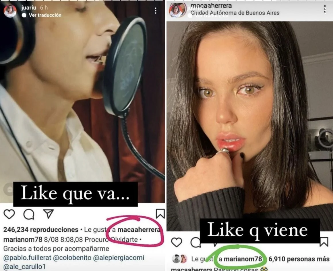Mariano Martínez y Macarena Herrera