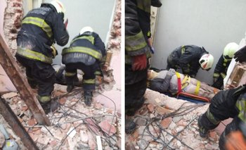 Se derrumbó una obra en Caballito y hay tres obreros heridos | Caballito