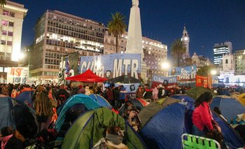 Con reclamos al Gobierno, movimientos sociales acampan en Plaza de Mayo | Movimientos sociales