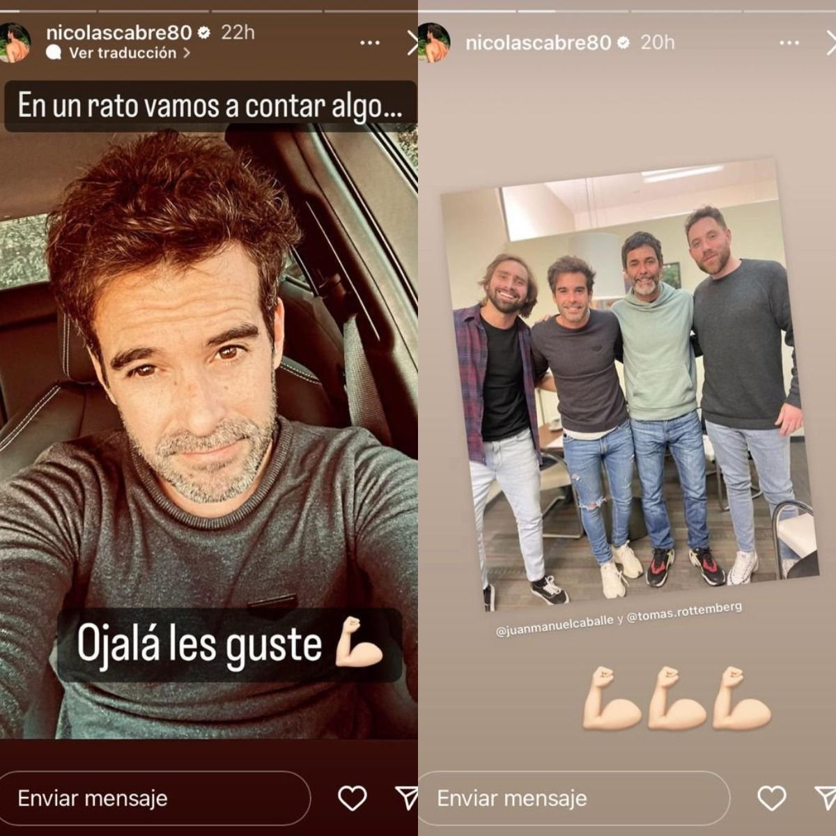 Instagram de Nicolás Cabré