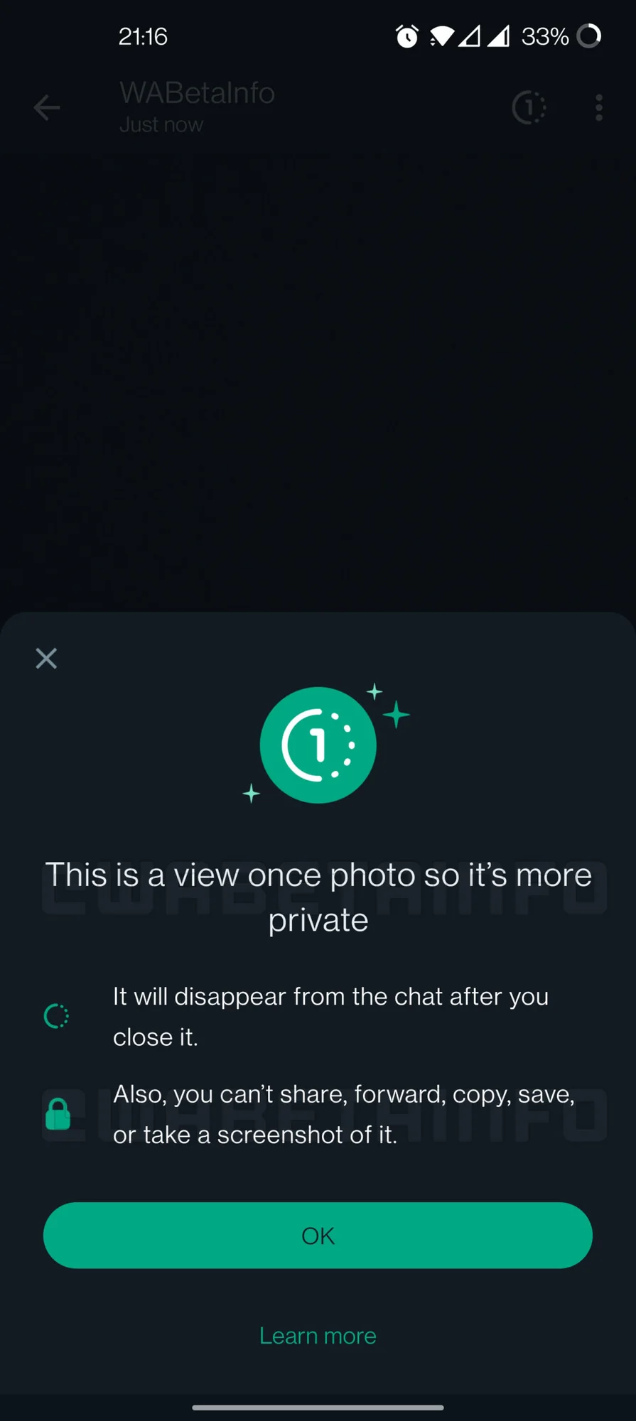 WhatsApp bloqueo de capturas pantalla