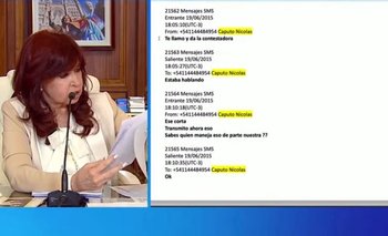 Vialidad: CFK mostró los chats entre Caputo y José López | Cristina kirchner 