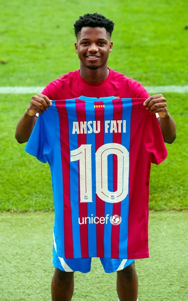 Ansu Fati Barcelona Lionel Messi