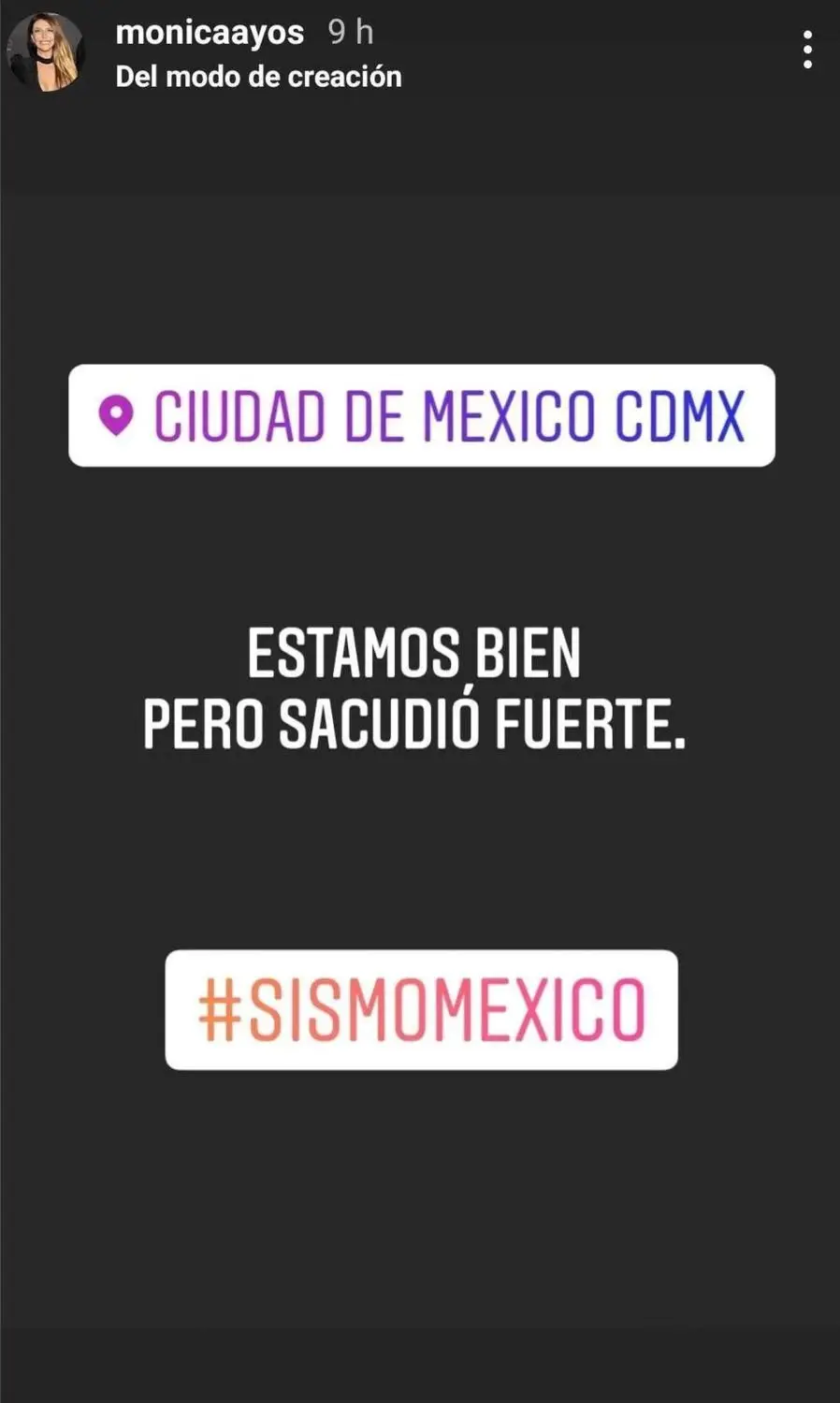 Mónica Ayos terremoto en méxico