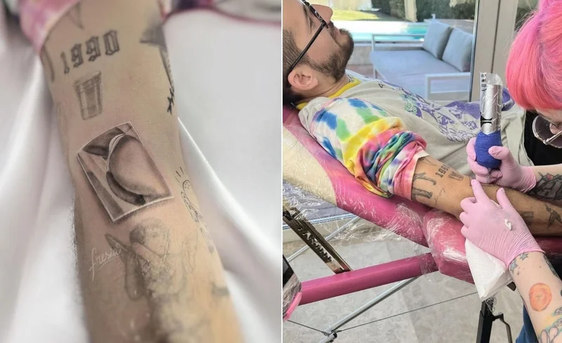 Ricky Montaner se hizo un tatuaje de la cola de Stefi Roitman