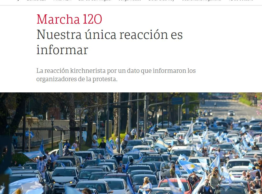 Grave amenaza de Clarín tras convocar a la marcha en casa de Cristina