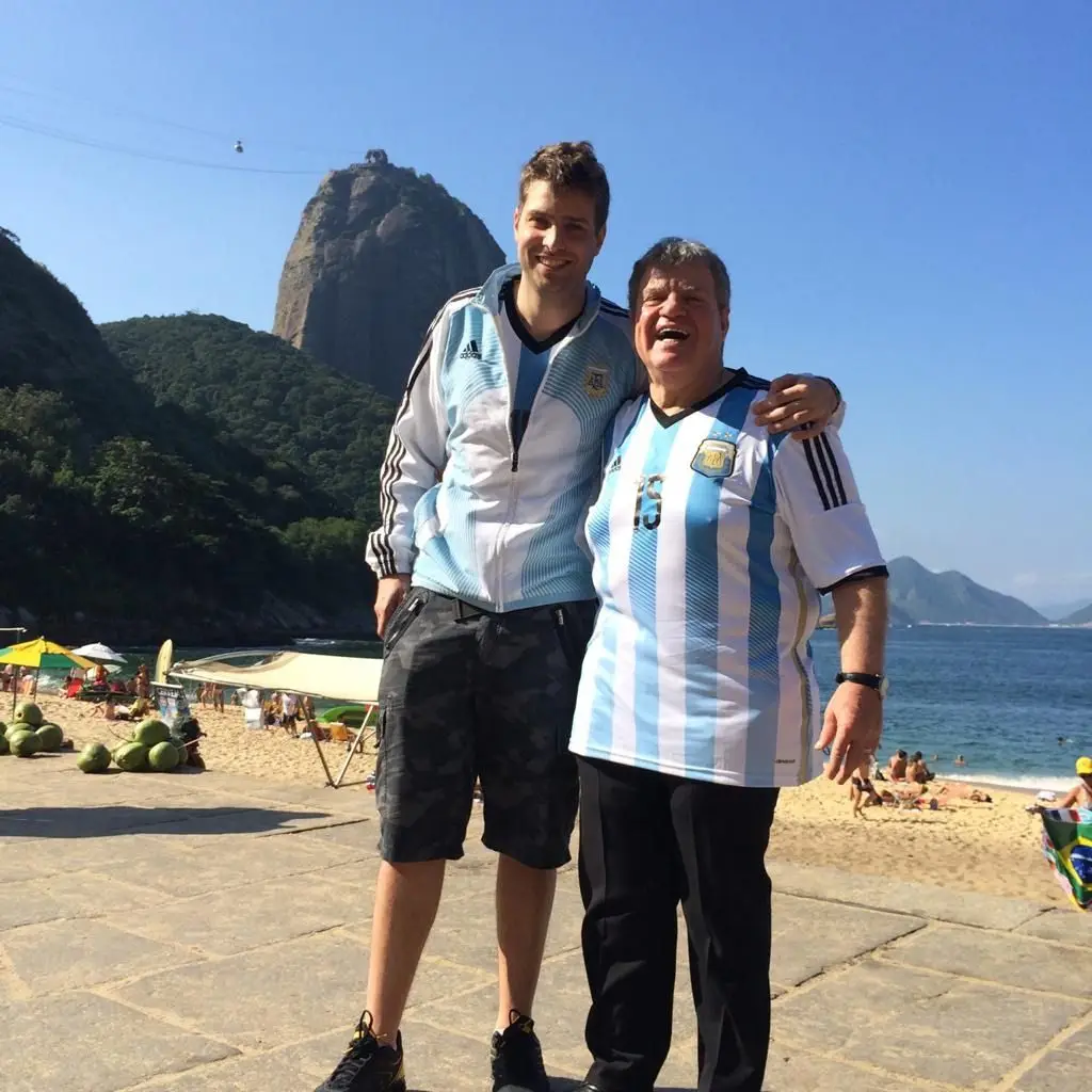 Juan Cyterszpiler y Jorge Cyterszpiler, en el Mundial de Brasil 2014