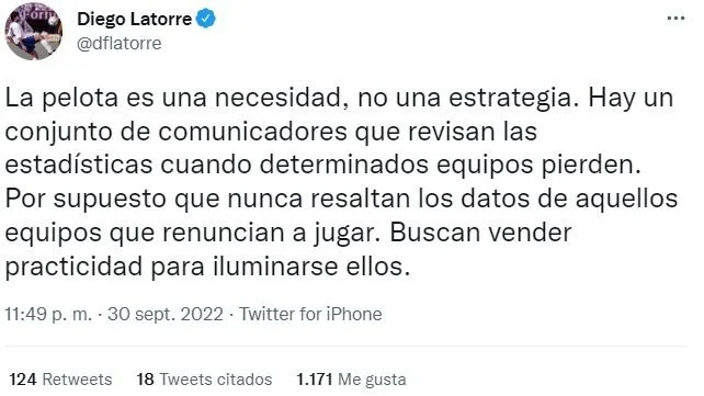 Diego Latorre destrozó a un periodista de Clarín: "Falso"