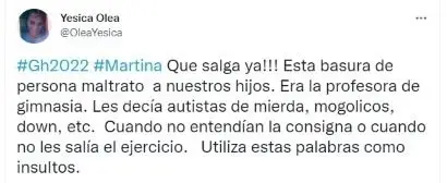 Denuncia a Martina Stewart Usher, participante de Gran Hermano