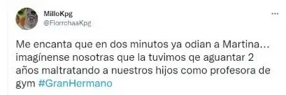 Denuncia a Martina Stewart Usher, participante de Gran Hermano