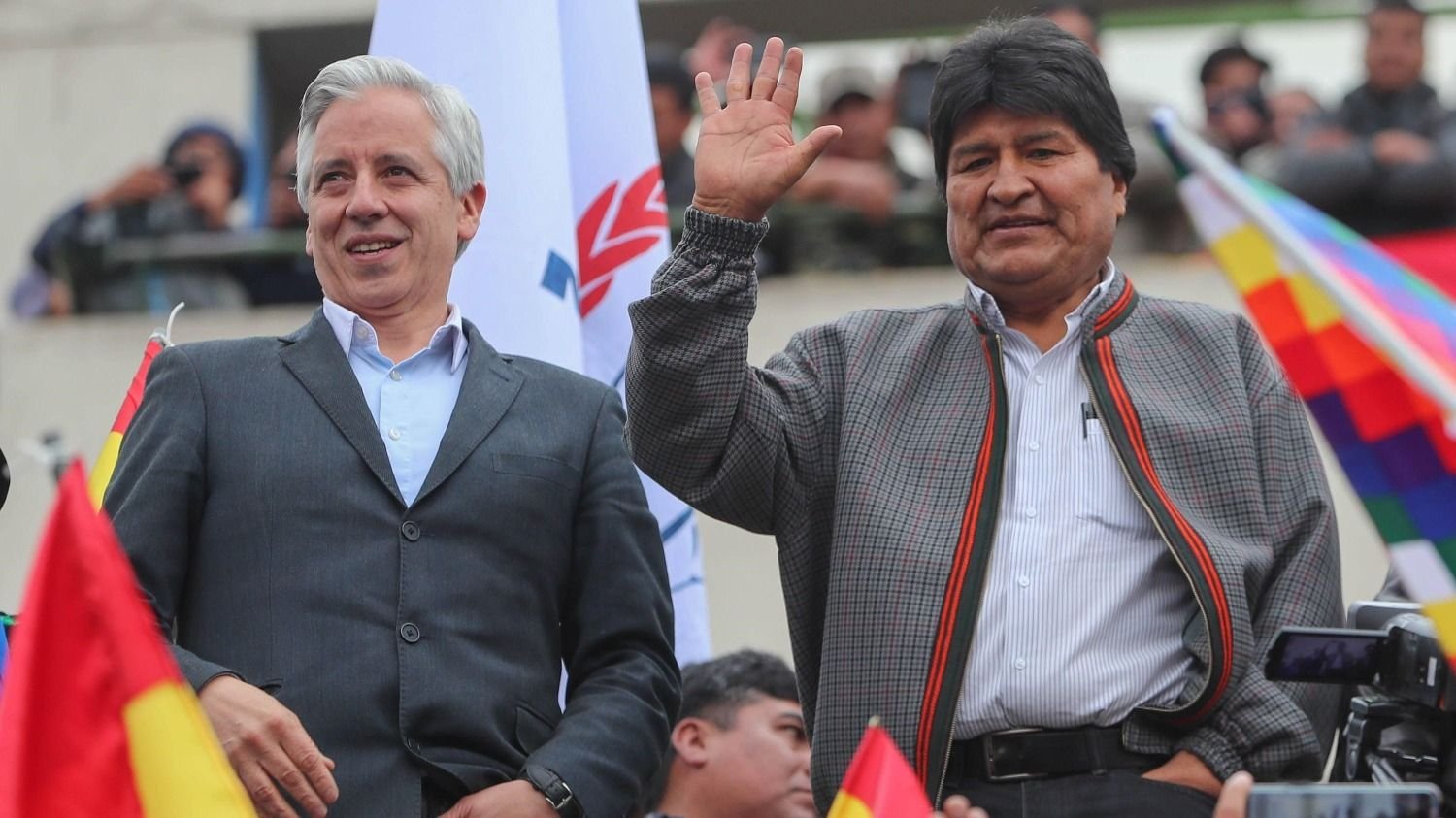 Álvaro García Linera e Evo Morales.