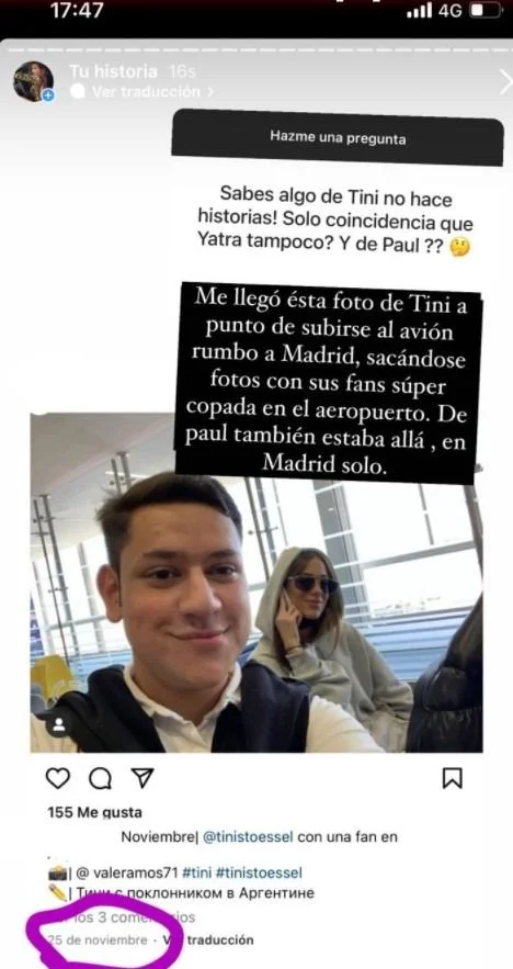 Tini Stoessel rumbo a Madrid