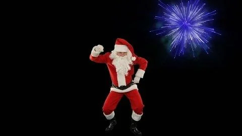 Navidad, Papá Noel bailando