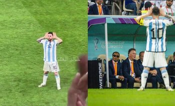 El video de Lionel Messi bancando a Juan Román Riquelme contra Van Gaal | Mundial qatar 2022